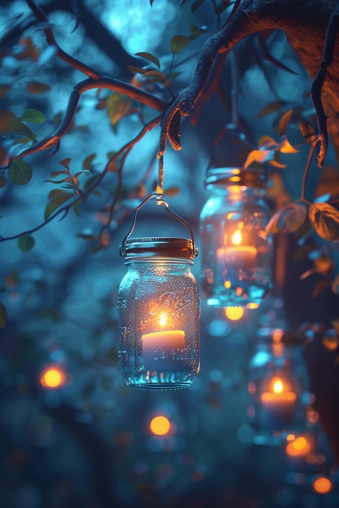 15 Spooky DIY Halloween Decorations You Must See 3 1. Spooky Mason Jar Lanterns-0