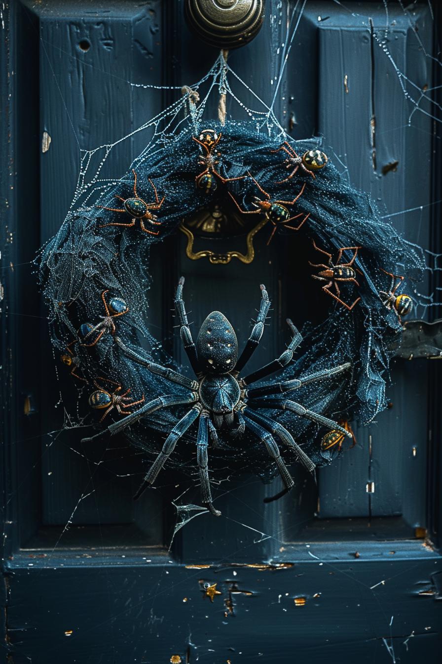 10. Spooky Spiderweb Wreath Ideas-1