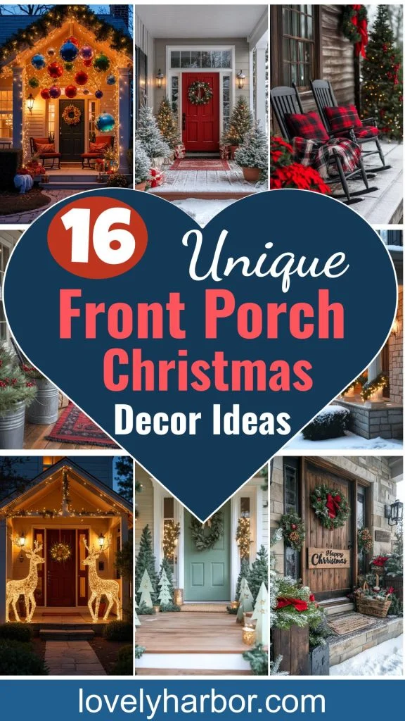 16 Unique Front Porch Christmas Decor Ideas for Holiday Season 1 16 Unique Front Porch Christmas Decor Ideas For Holiday Season