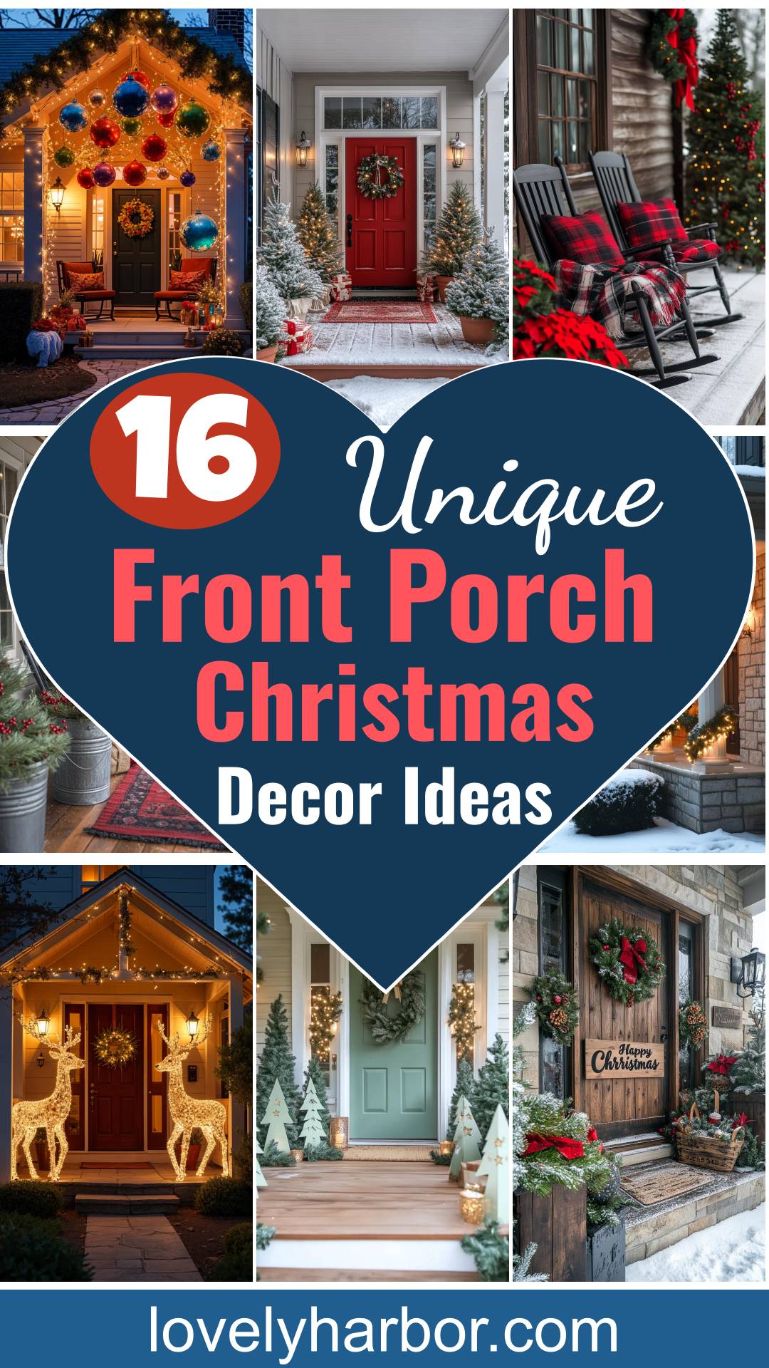 16 Unique Front Porch Christmas Decor Ideas For Holiday Season - Lovely ...