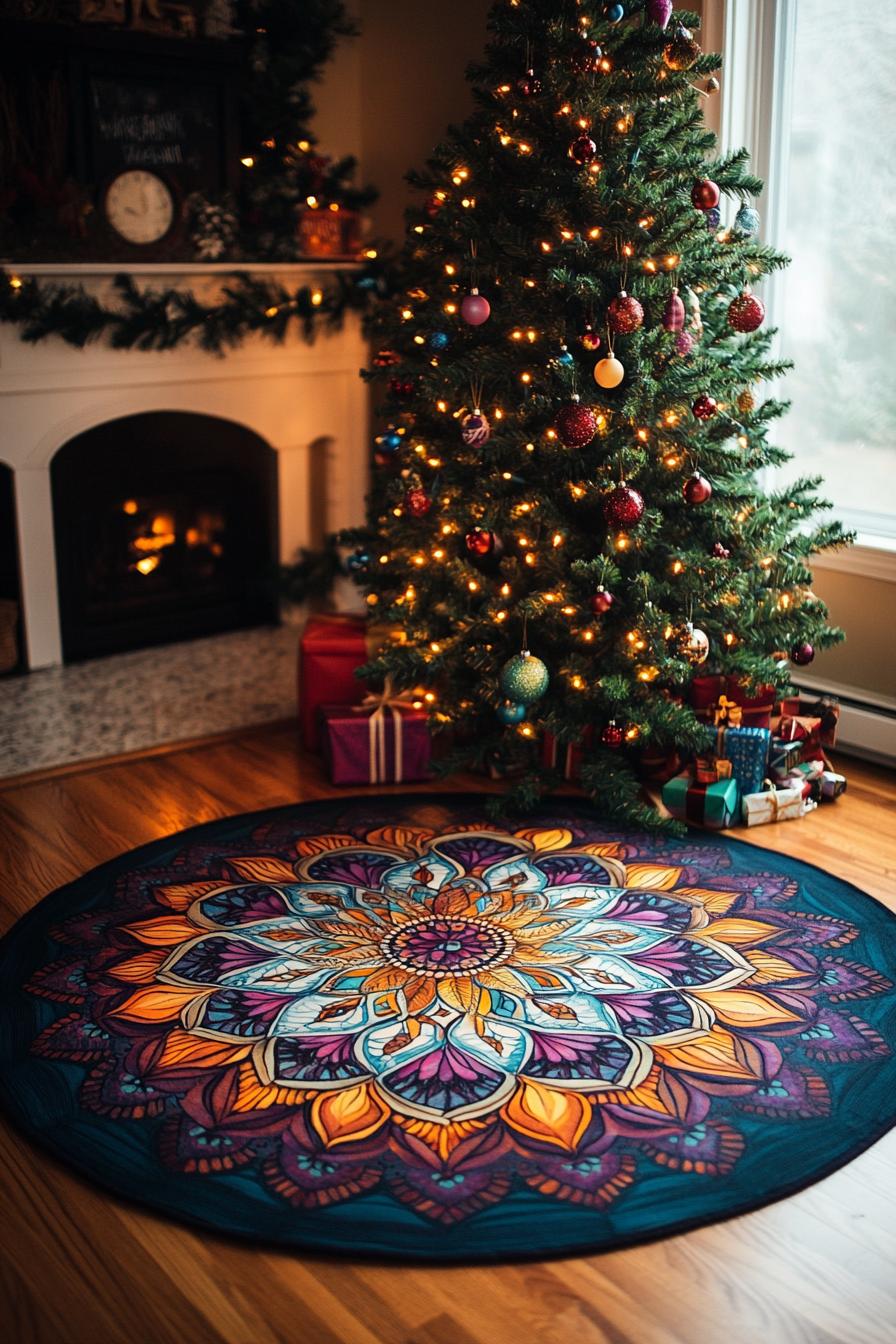 4. Artistic Mandala Tree Skirt Showcase-1