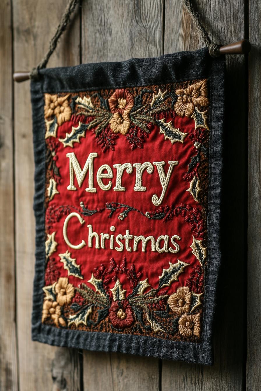 18. Boho Christmas Wall Banner Glam-2