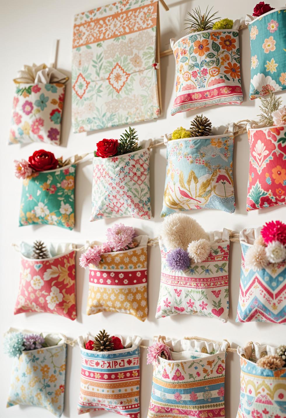 9. Boho Fabric Pocket Advent Calendar-1