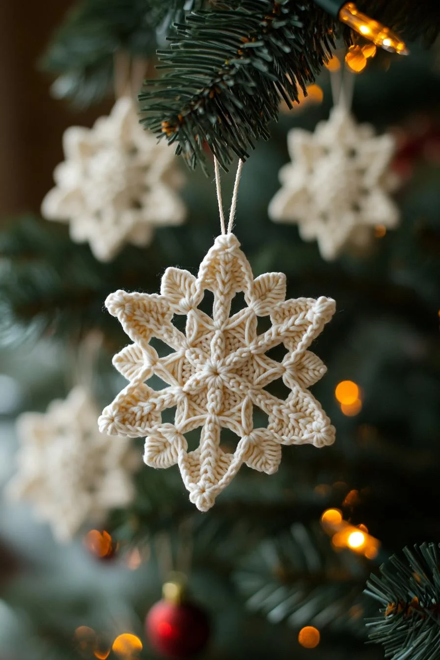 7. Boho Snowflake Ornaments-0