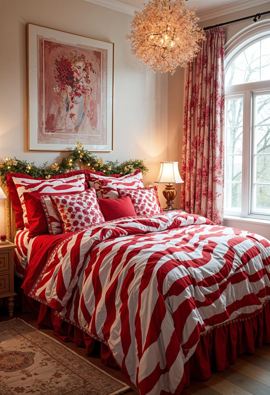 9. Candy Cane Bedding Inspiration-1