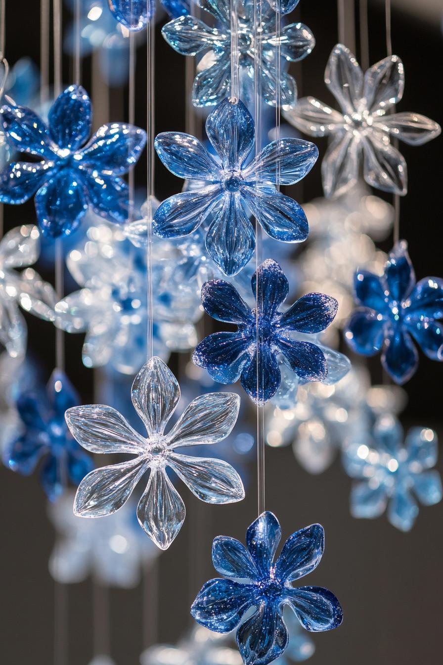 11. Ceiling Blue Snowflake Sparkle-1