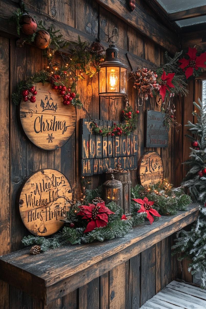 9. Charming Holiday Wooden Signage-2