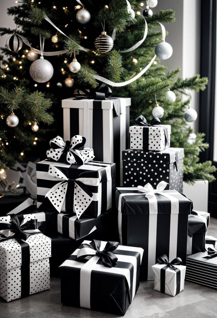 21 Elegant Black And White Christmas Decor Ideas - Lovely Harbor