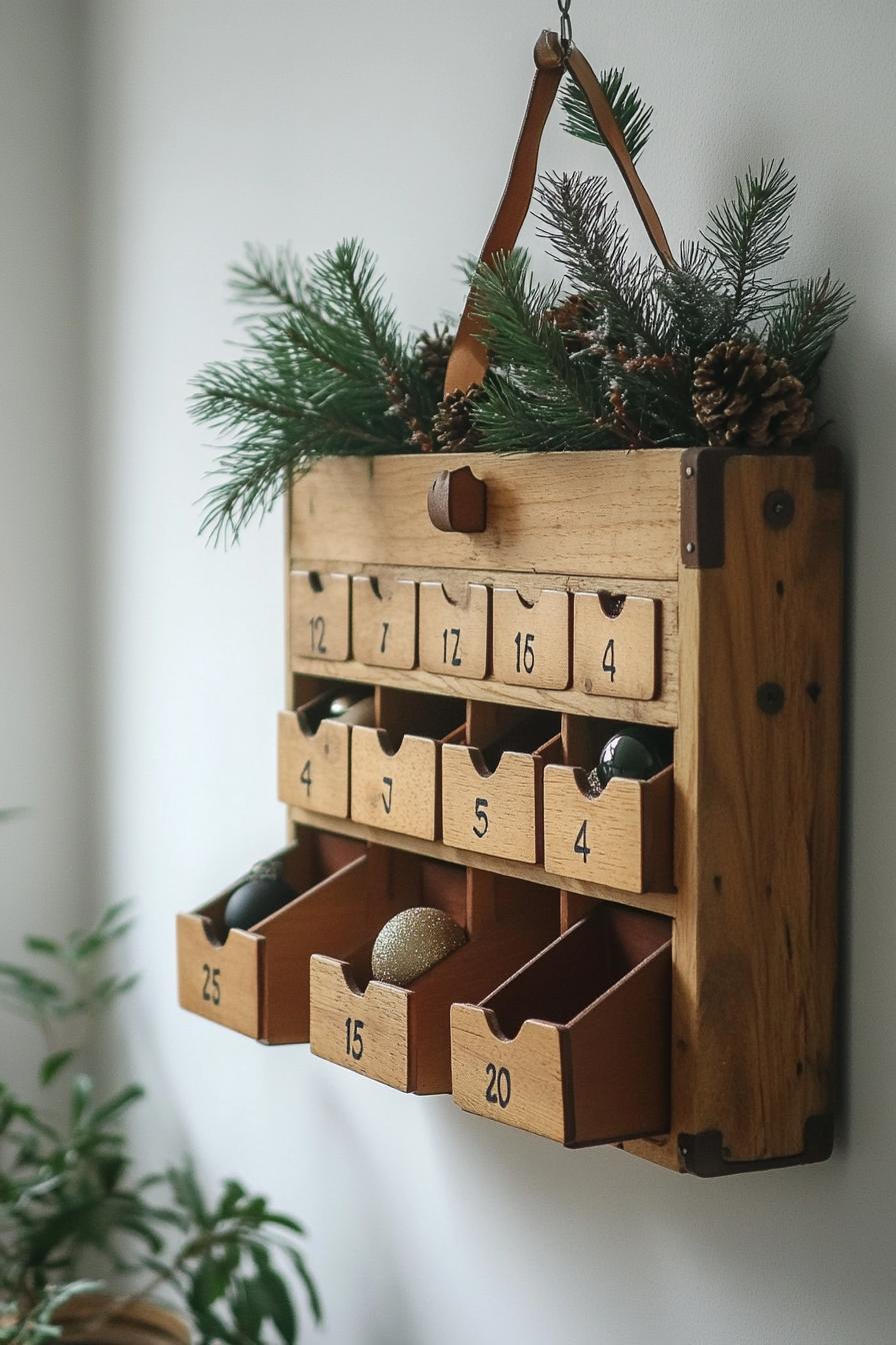 6. Countdown with Wooden Advent Drawers-0