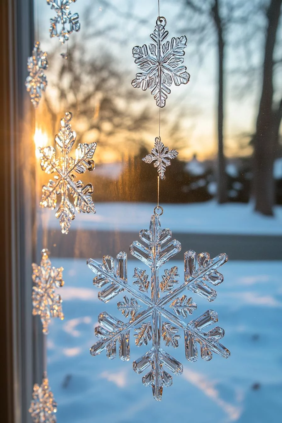 14. Crystal Snowflake Window Decor-0