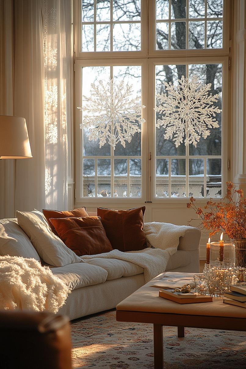 14. Crystal Snowflake Window Decor-1