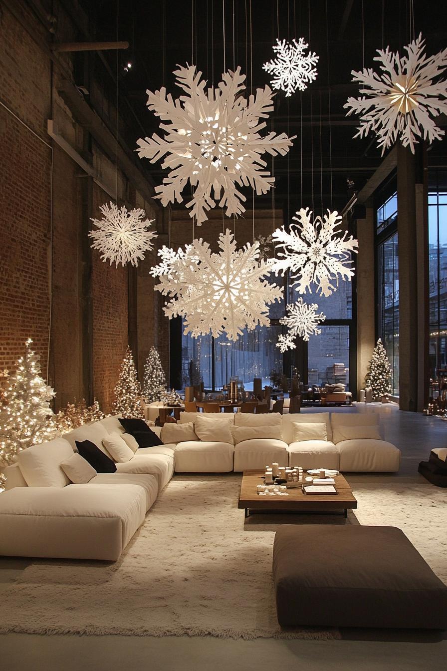 6. Diverse Indoor Snowflake Ceiling Decor-1