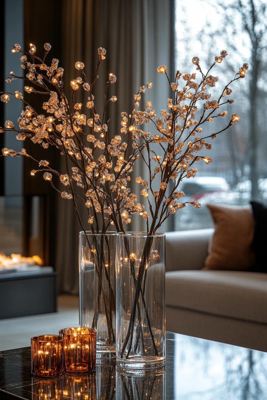 7. Elegant Illuminated Branch Vases-1