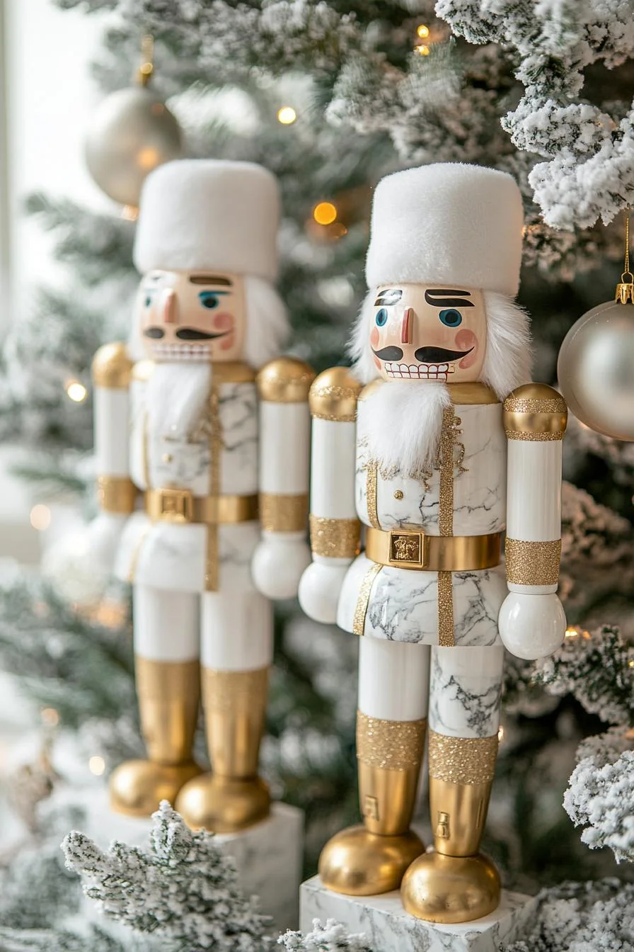11. Elegant Marble & Brass Nutcrackers-0