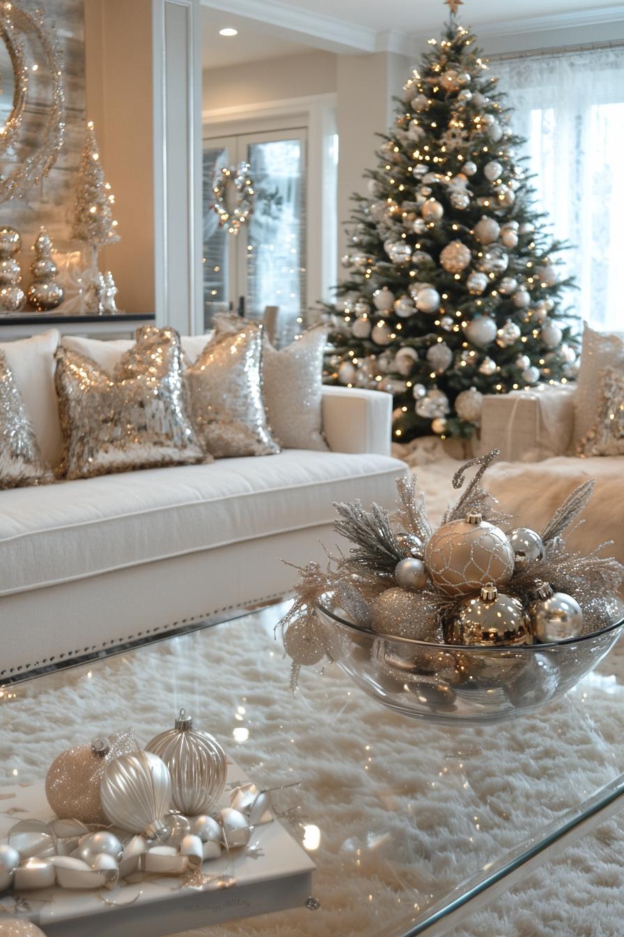 12. Elegant Monochrome Ornament Displays-2