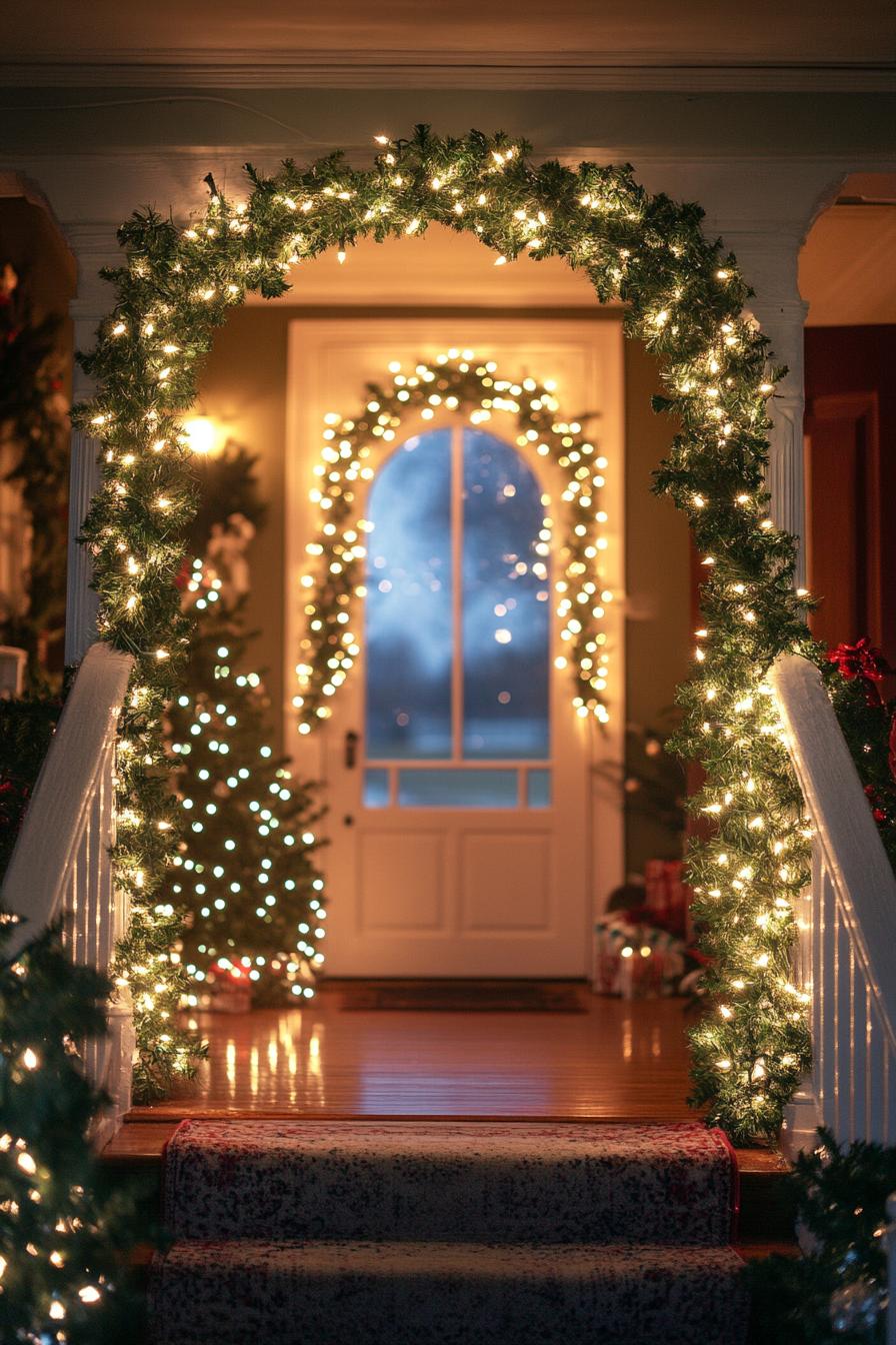 10. Enchanting Mistletoe Lighted Archway-1