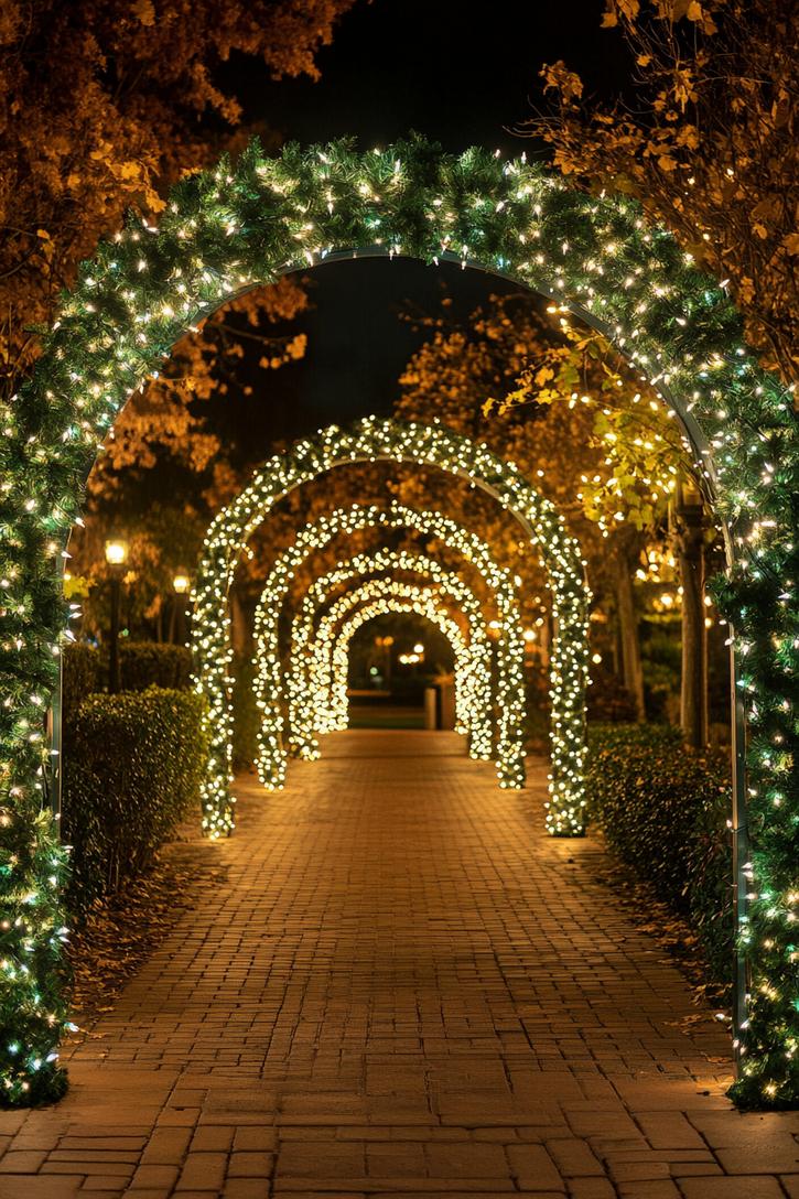 10. Enchanting Mistletoe Lighted Archway-2