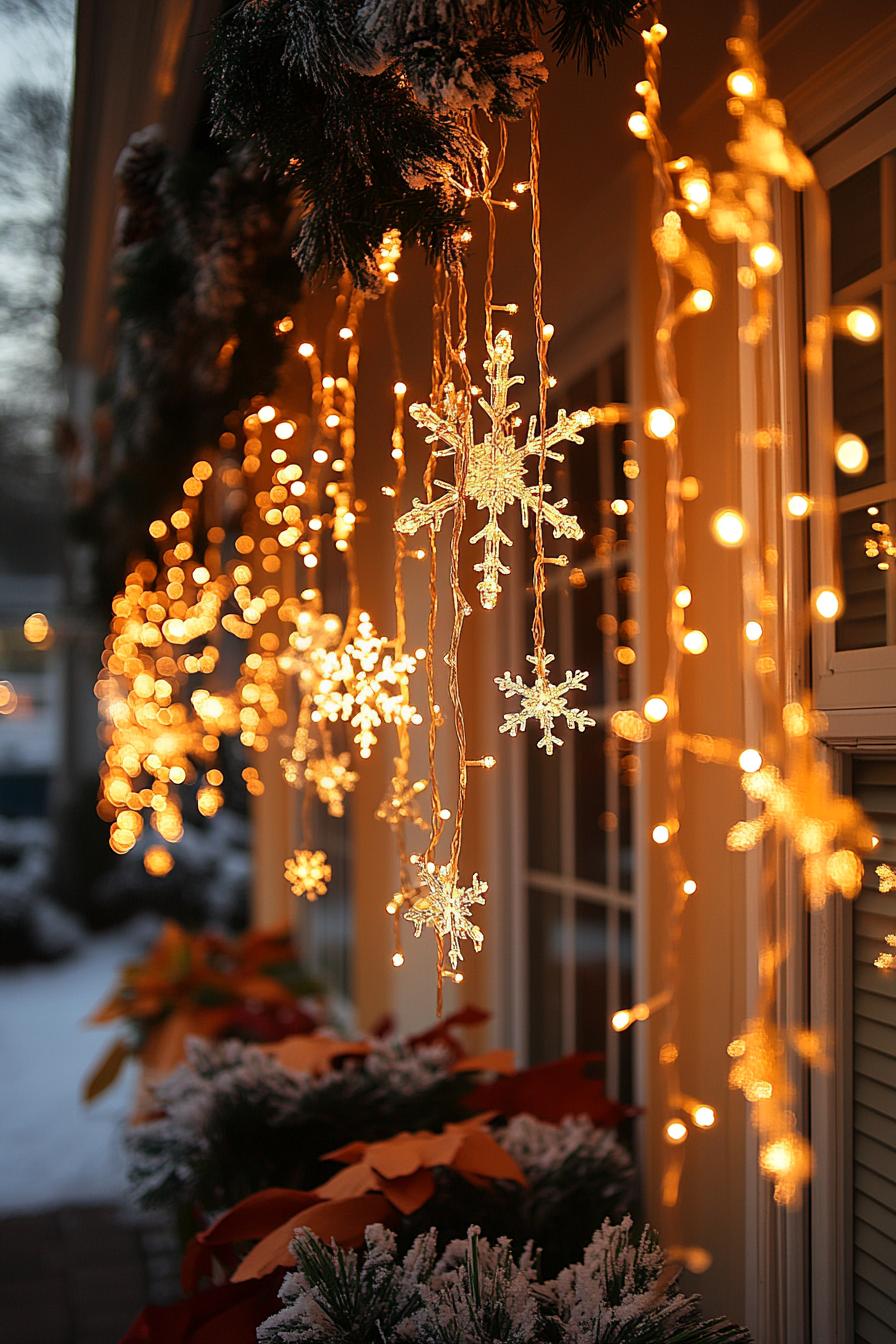 1. Enchanting Snowflake String Light Display-1