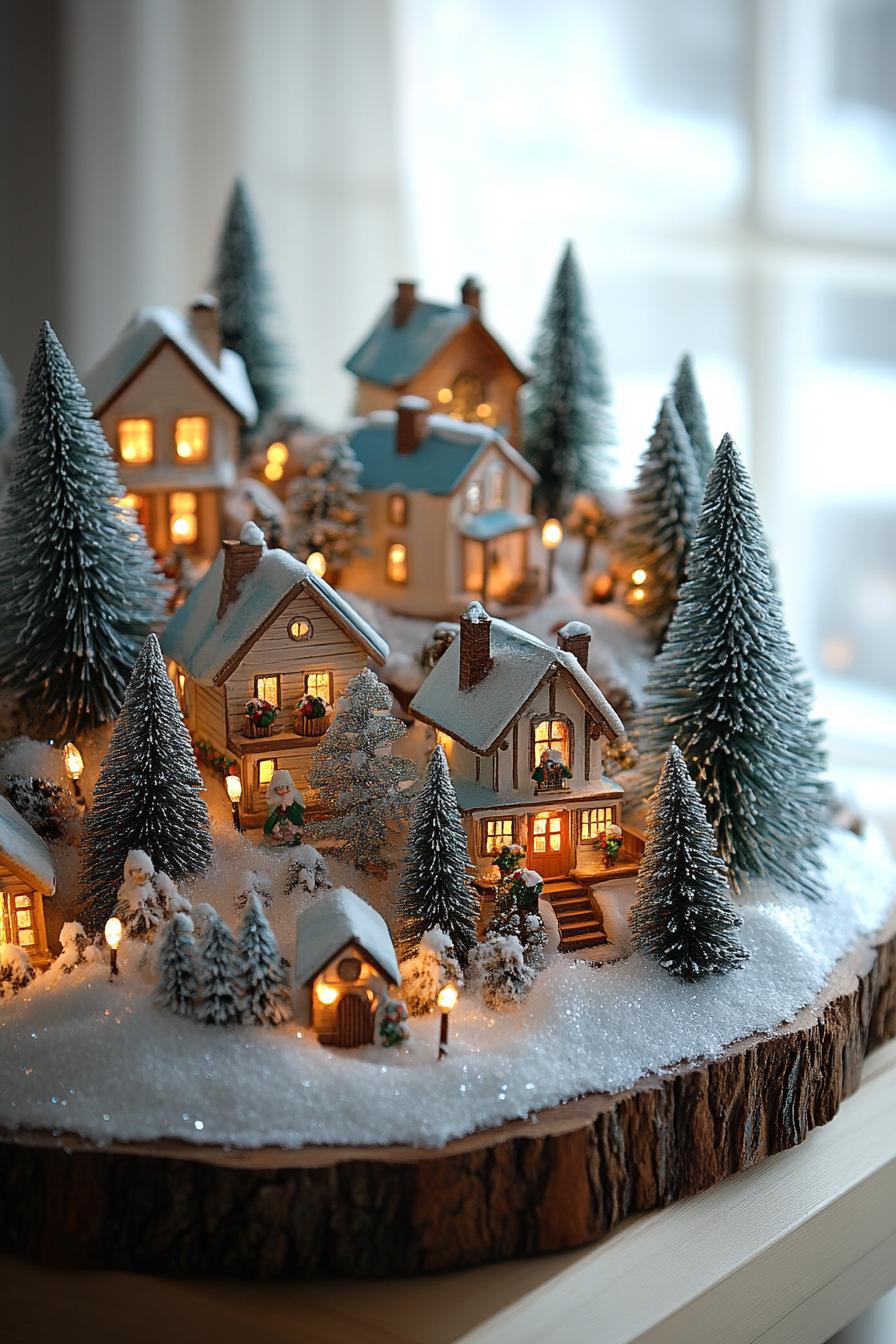 2. Enchanting Twinkling Christmas Village Displays-0