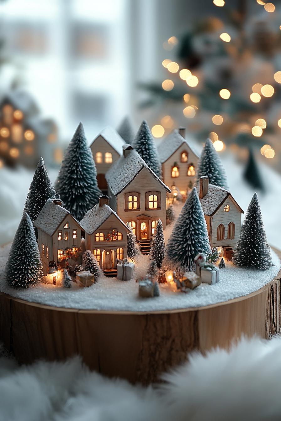 2. Enchanting Twinkling Christmas Village Displays-1