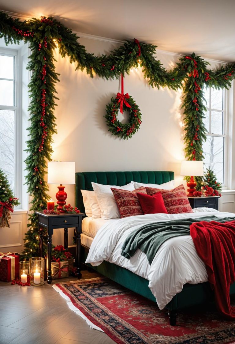21 Super Cozy Christmas Bedroom Aesthetic Ideas - Lovely Harbor