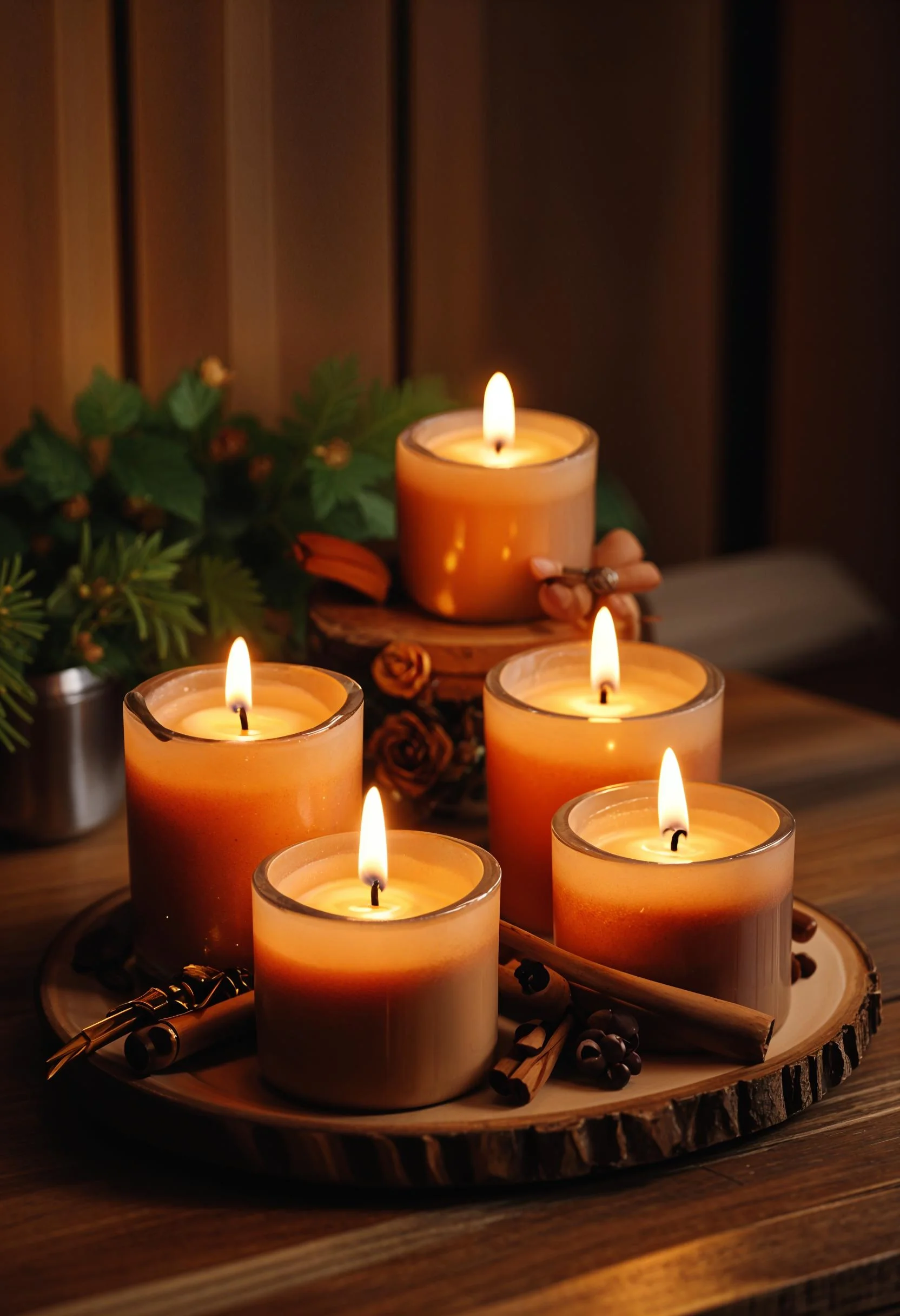 21 Gorgeous Kitchen Christmas Decor Ideas To Copy 61 14. Festive Candle Display Idea-0