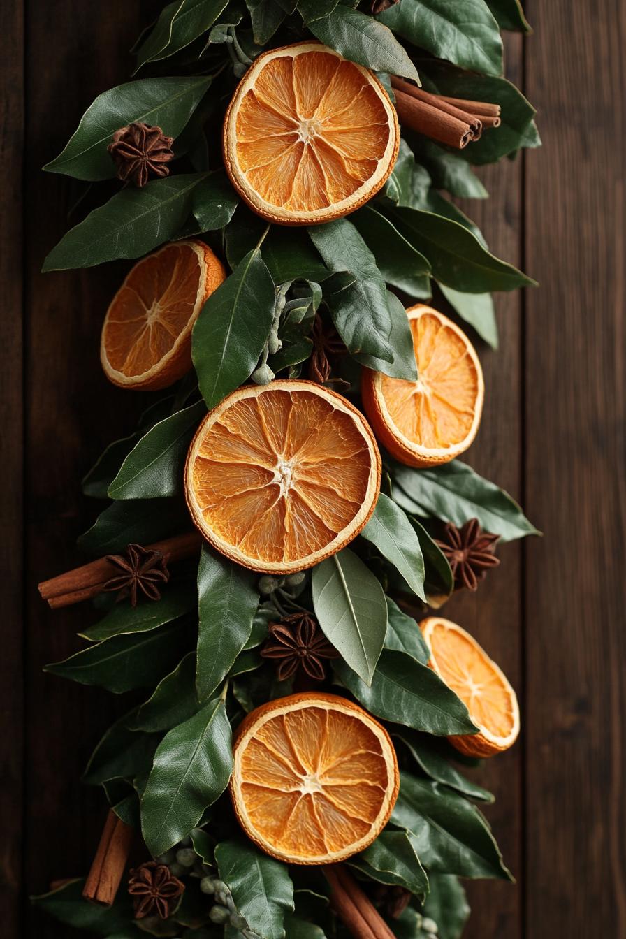 1. Festive Citrus Garland DIY-2