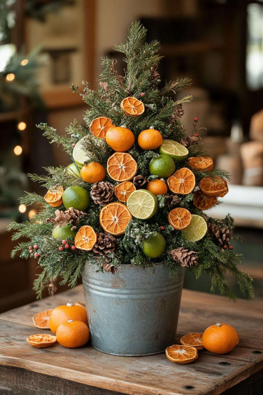 17. Festive Citrus Tabletop Tree Display-0