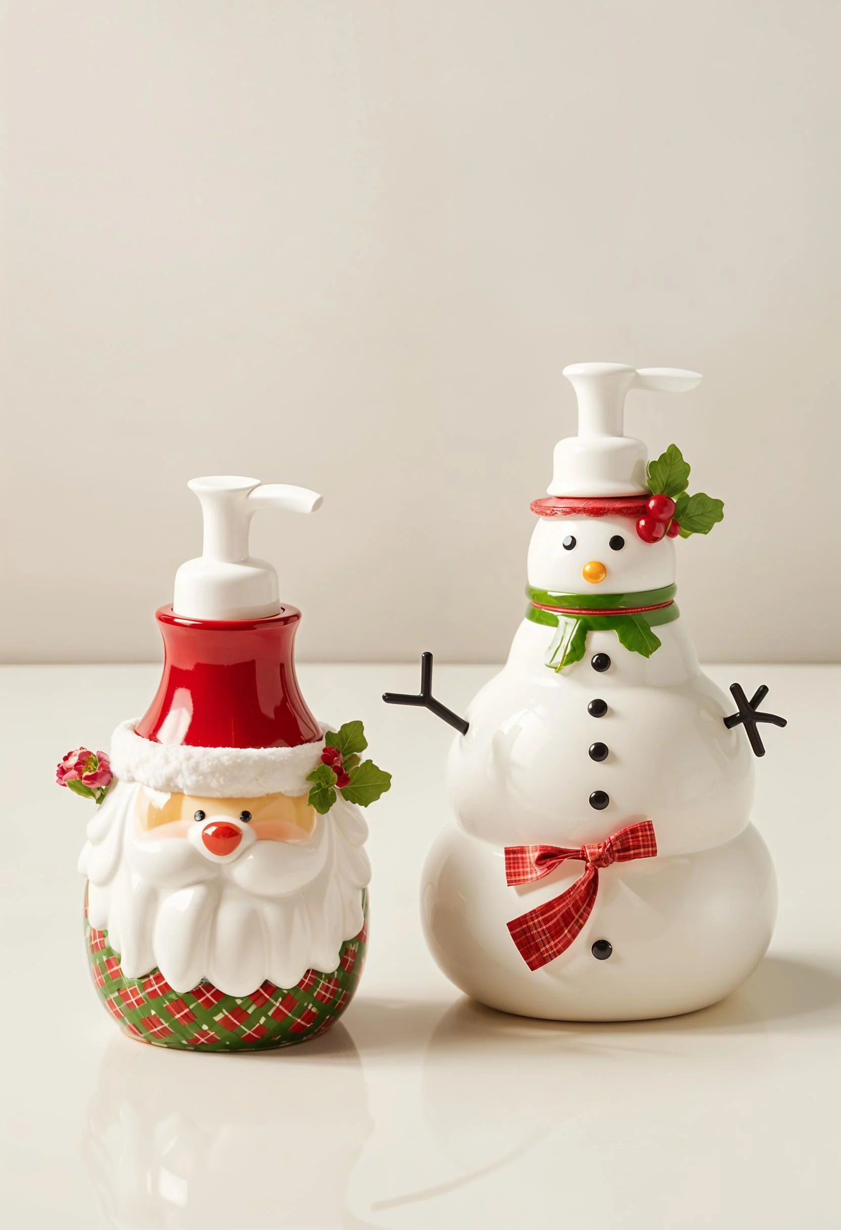 21 Gorgeous Kitchen Christmas Decor Ideas To Copy 71 16. Festive Dish Soap Dispensers-1