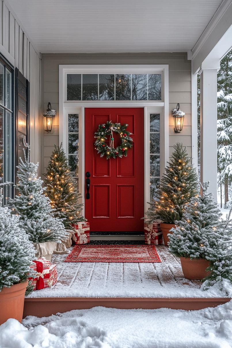 4. Festive Entryway Tree Groupings-1