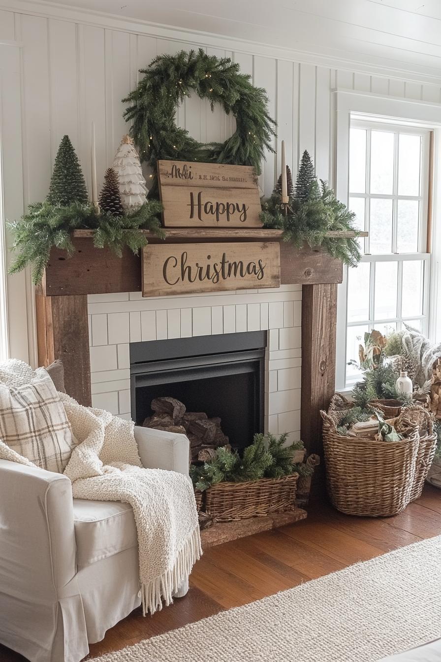 9. Festive Farmhouse Holiday Signage-2