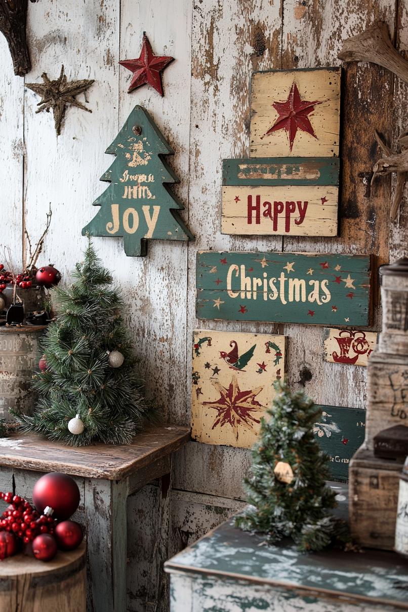 13. Festive Farmhouse Wooden Signs-2