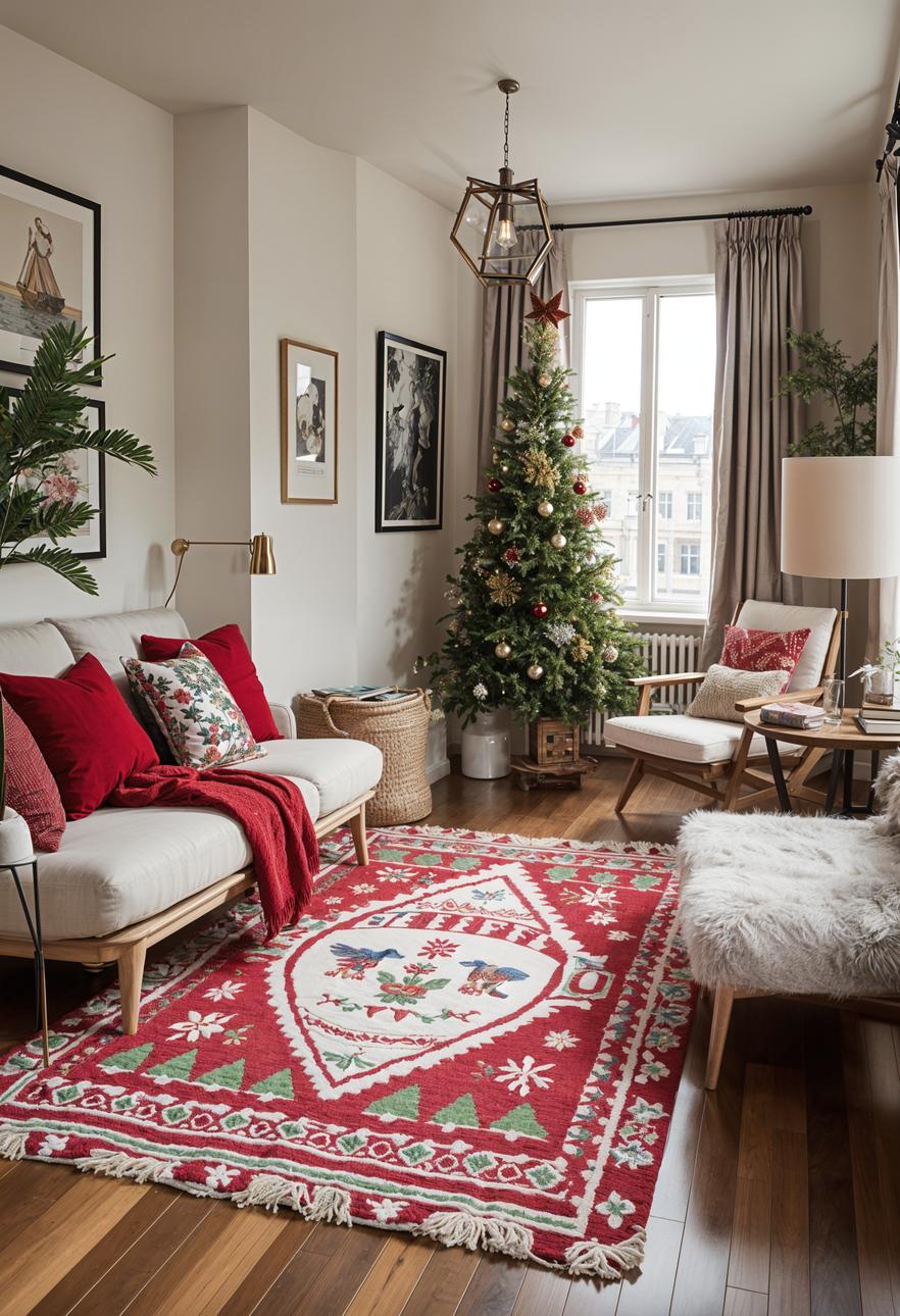 18. Festive Holiday Throw Rug Ideas-0