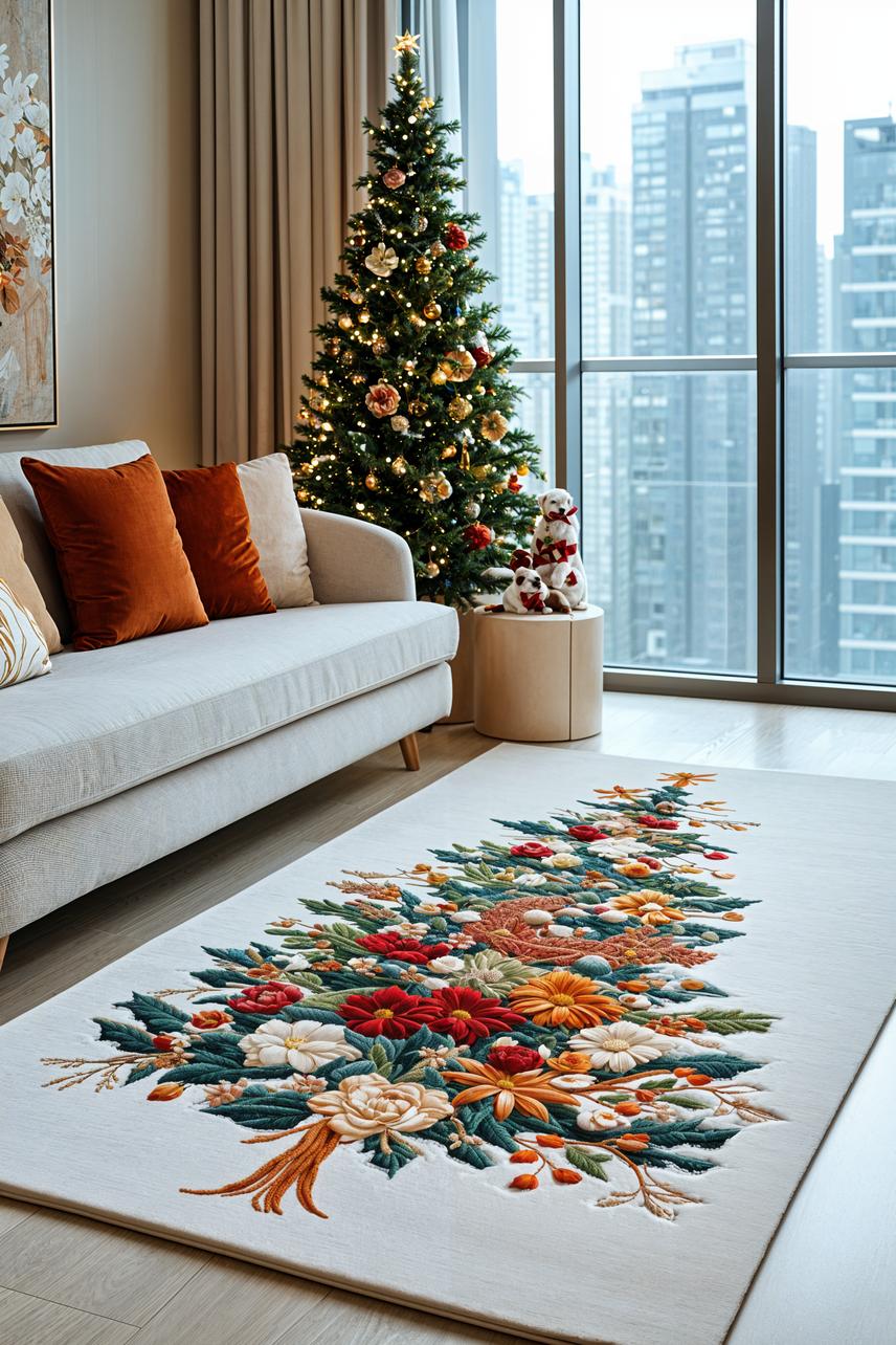 18. Festive Holiday Throw Rug Ideas-1