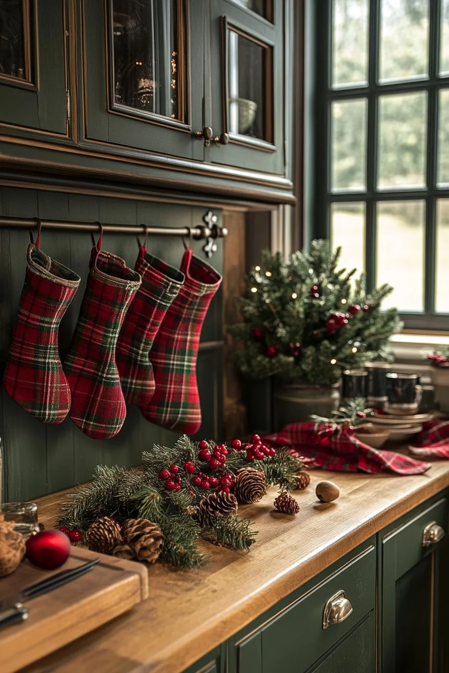 21 Gorgeous Kitchen Christmas Decor Ideas To Copy 79 18. Festive Kitchen Textiles Collection-2