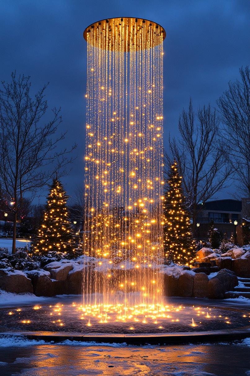 14. Festive Light Fountain Display-1