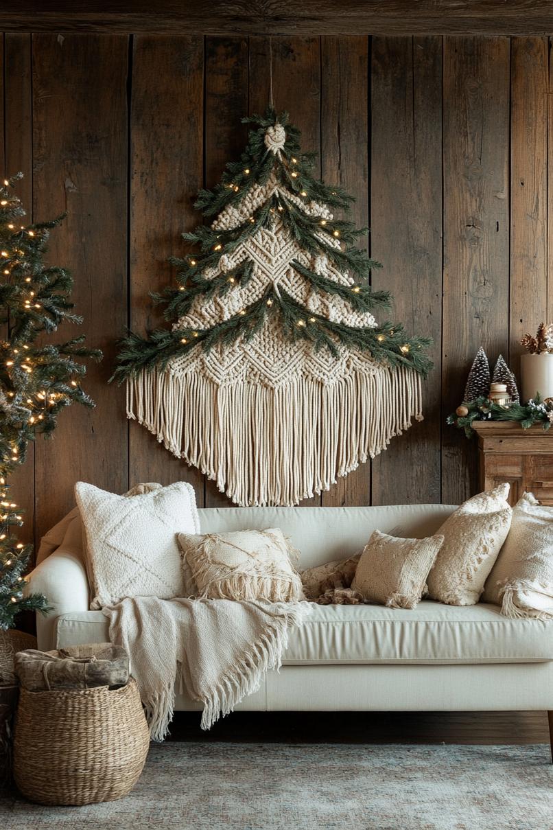 21. Festive Macramé Tree Wall Decor-0