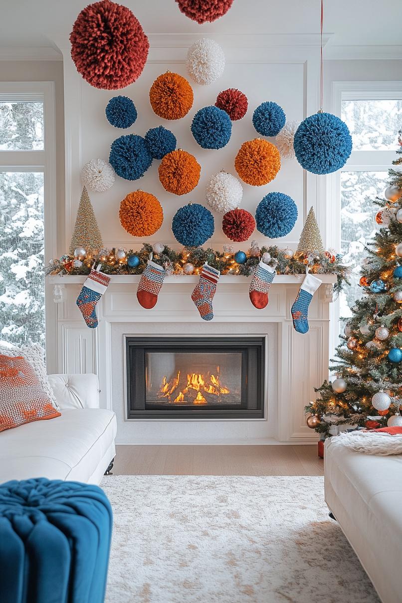 21. Festive Mantel Pom-Poms-0