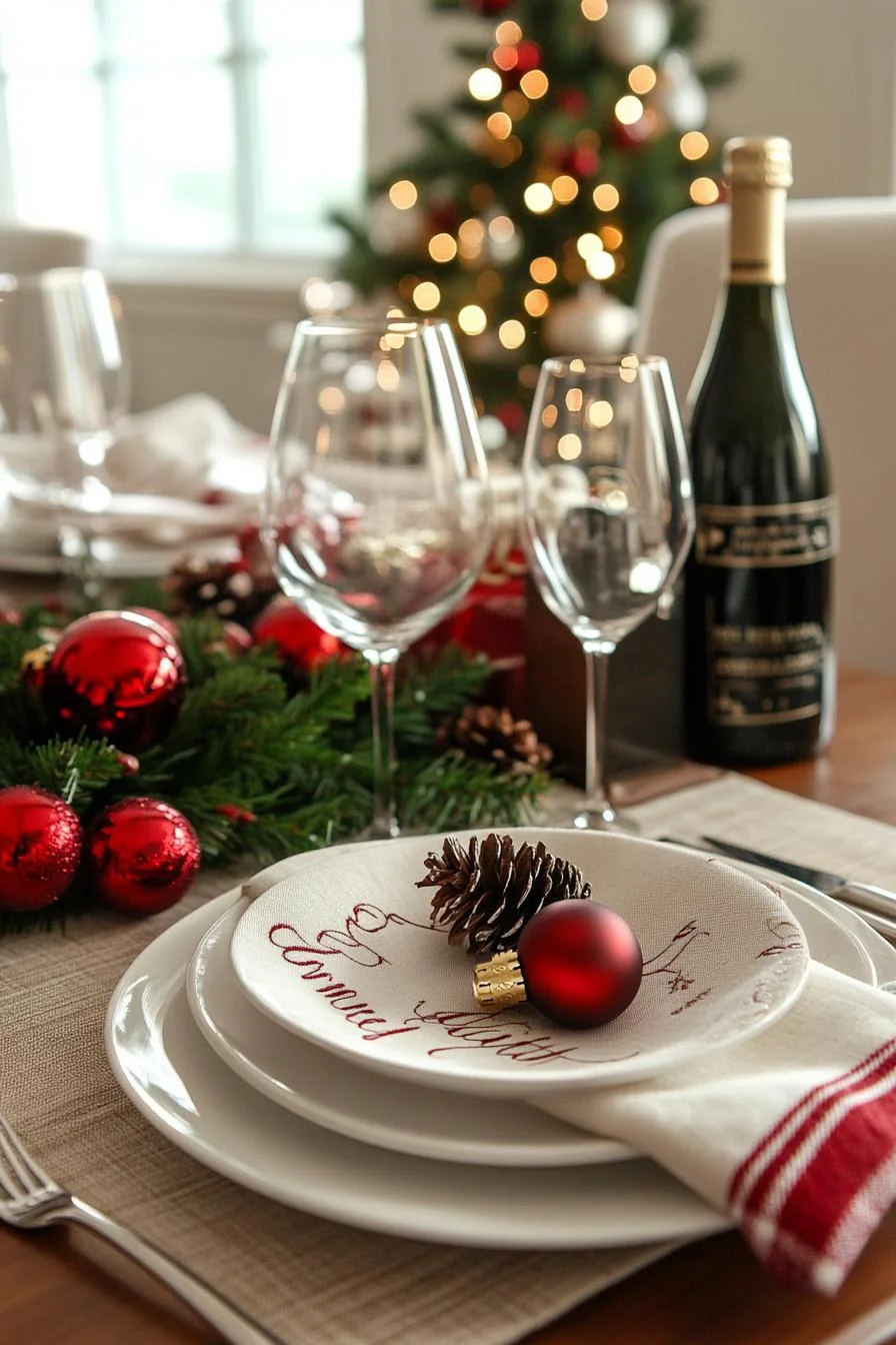 21 Gorgeous Kitchen Christmas Decor Ideas To Copy 88 20. Festive Message Linen Napkins-2