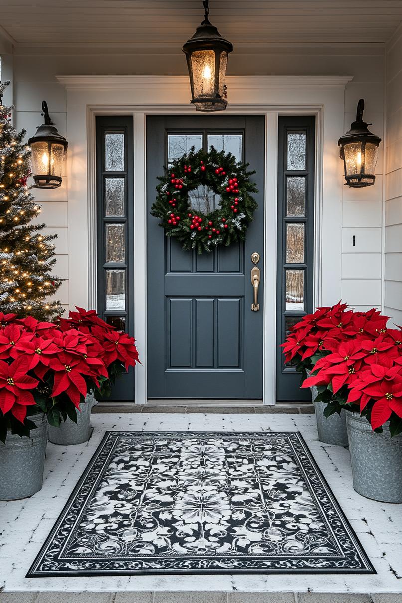 7. Festive Outdoor Doormat Layering-2