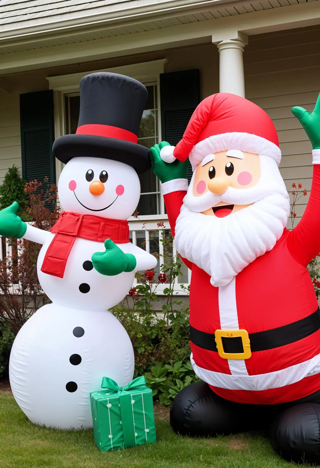 18 Creative Outdoor Christmas Decor Ideas For 2025 80 15. Festive Outdoor Inflatable Decor-0