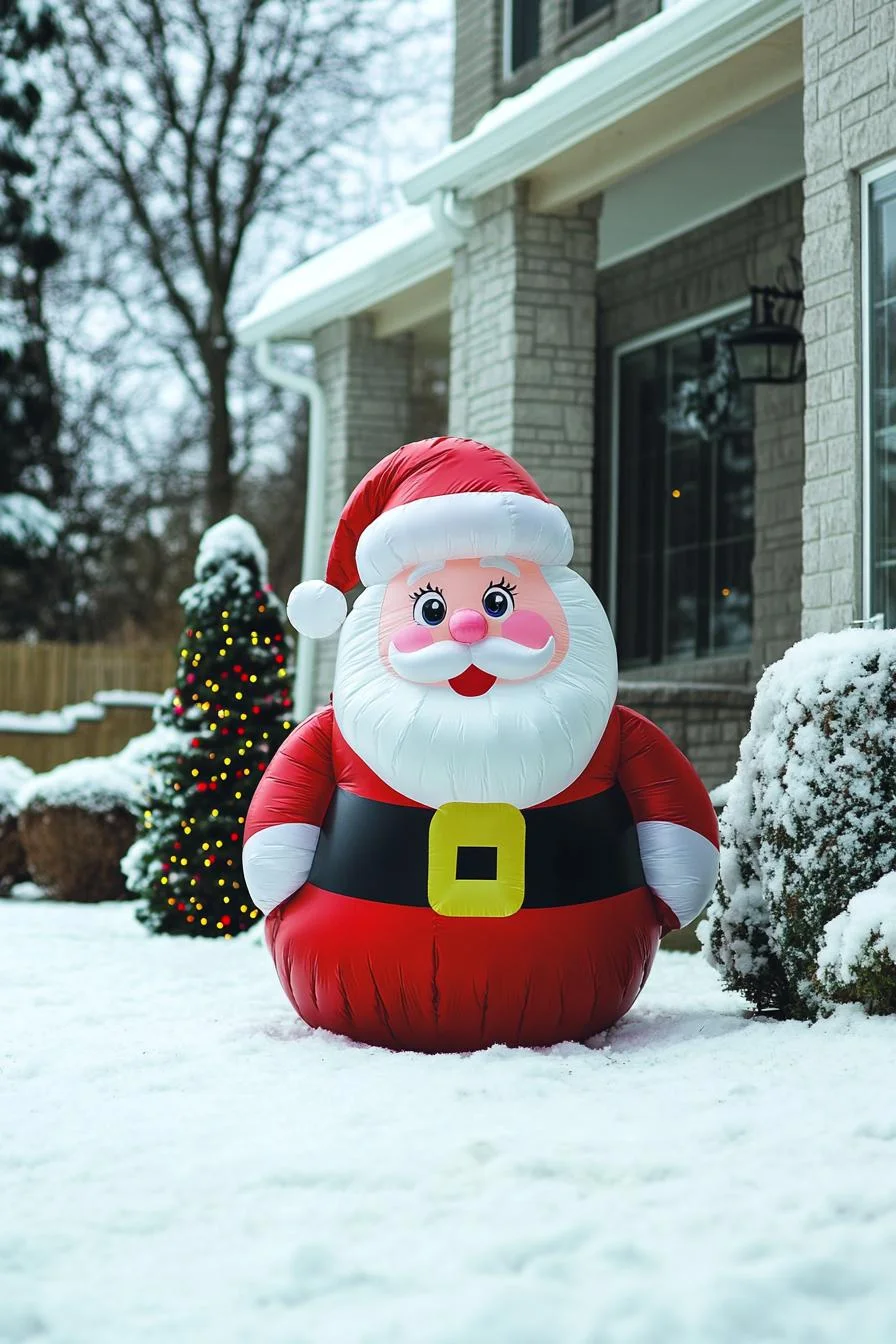 18 Creative Outdoor Christmas Decor Ideas For 2025 84 15. Festive Outdoor Inflatable Decor-2