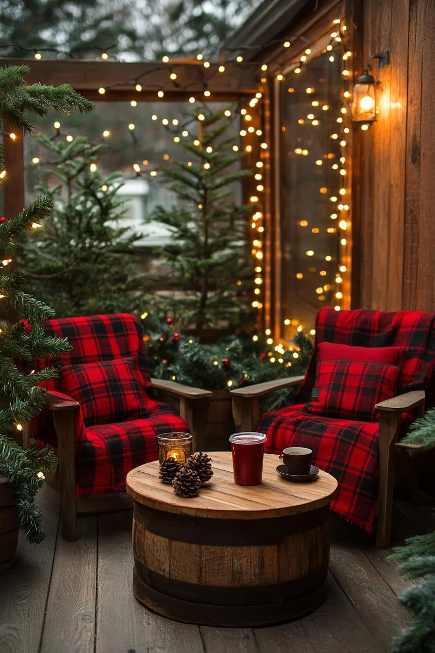 18 Creative Outdoor Christmas Decor Ideas For 2025 27 5. Festive Outdoor Seating Inspiration-0