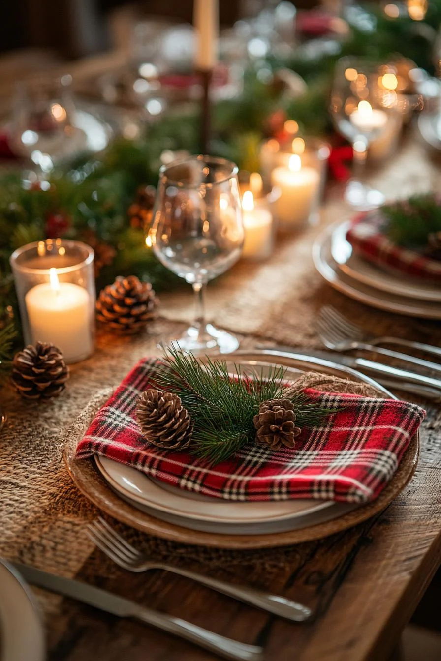 1. Festive Plaid Table Decor Inspiration-1