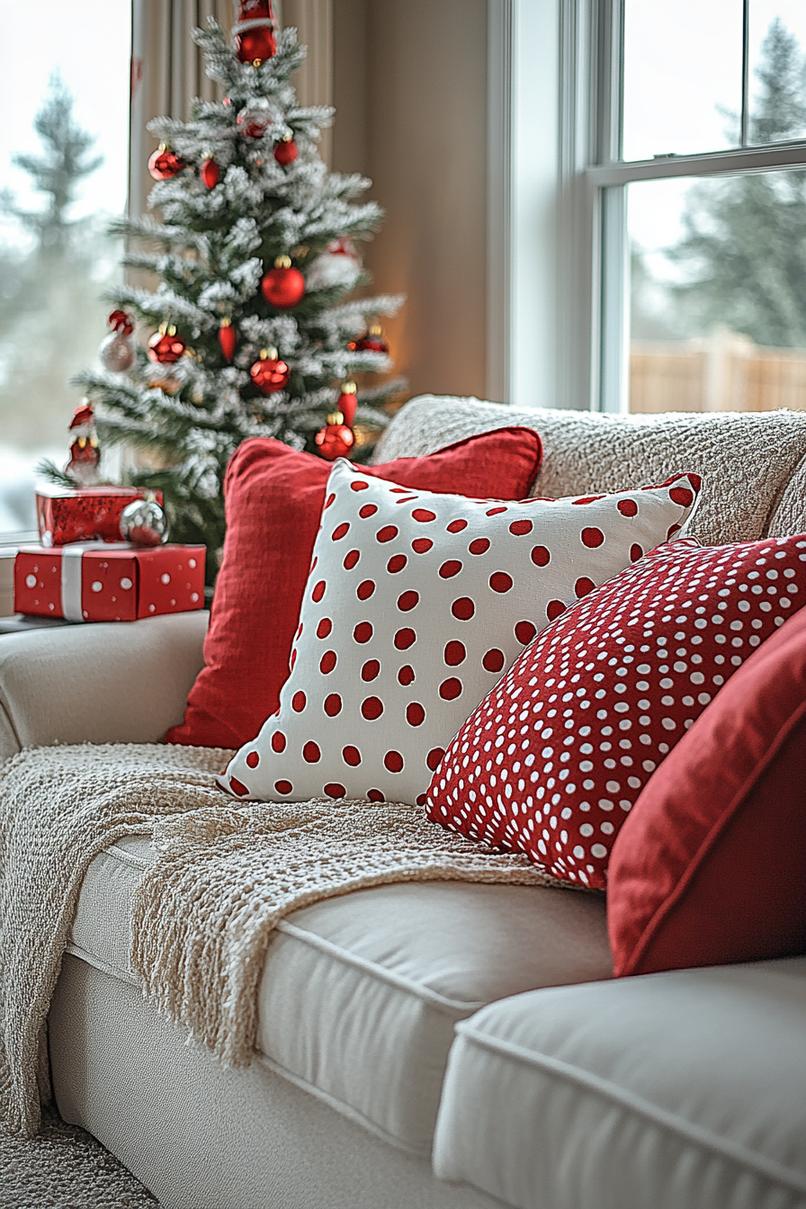 17. Festive Polka Dot Pillow Collection-0