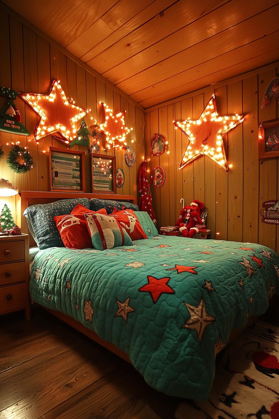 7. Festive Star-Shaped String Lights-2