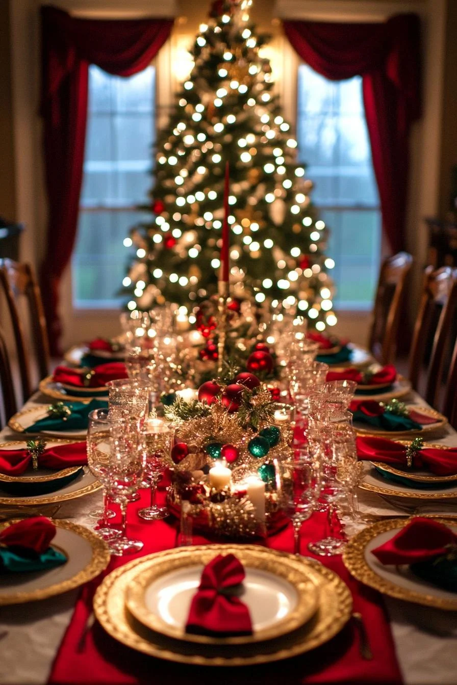 9. Festive Tablescape Inspiration: Sparkling Decor-1