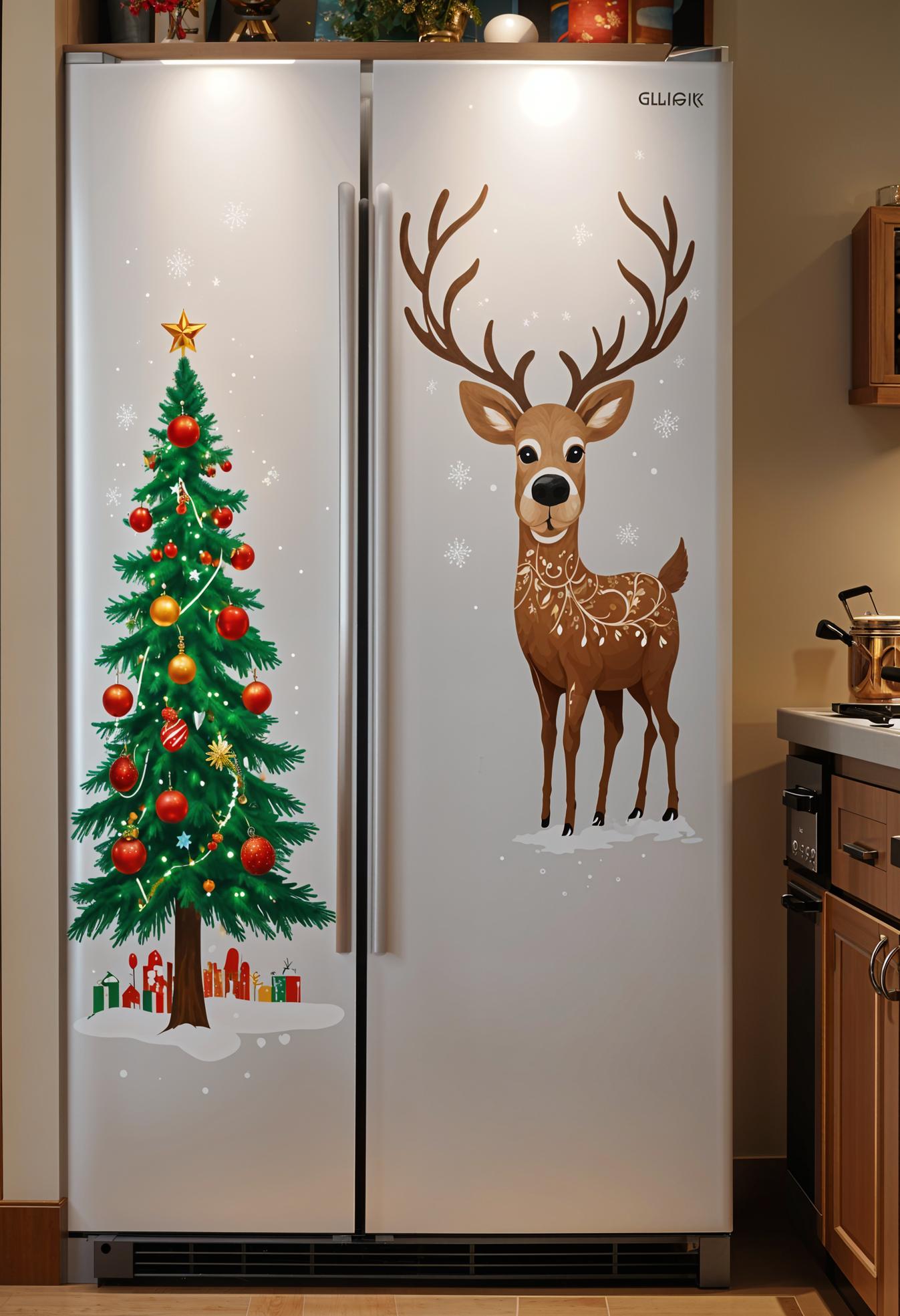 7. Festive Vinyl Decals for Appliances-1