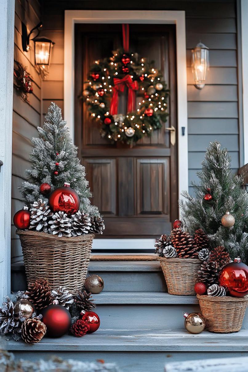 14. Festive Wicker Basket Decor-1