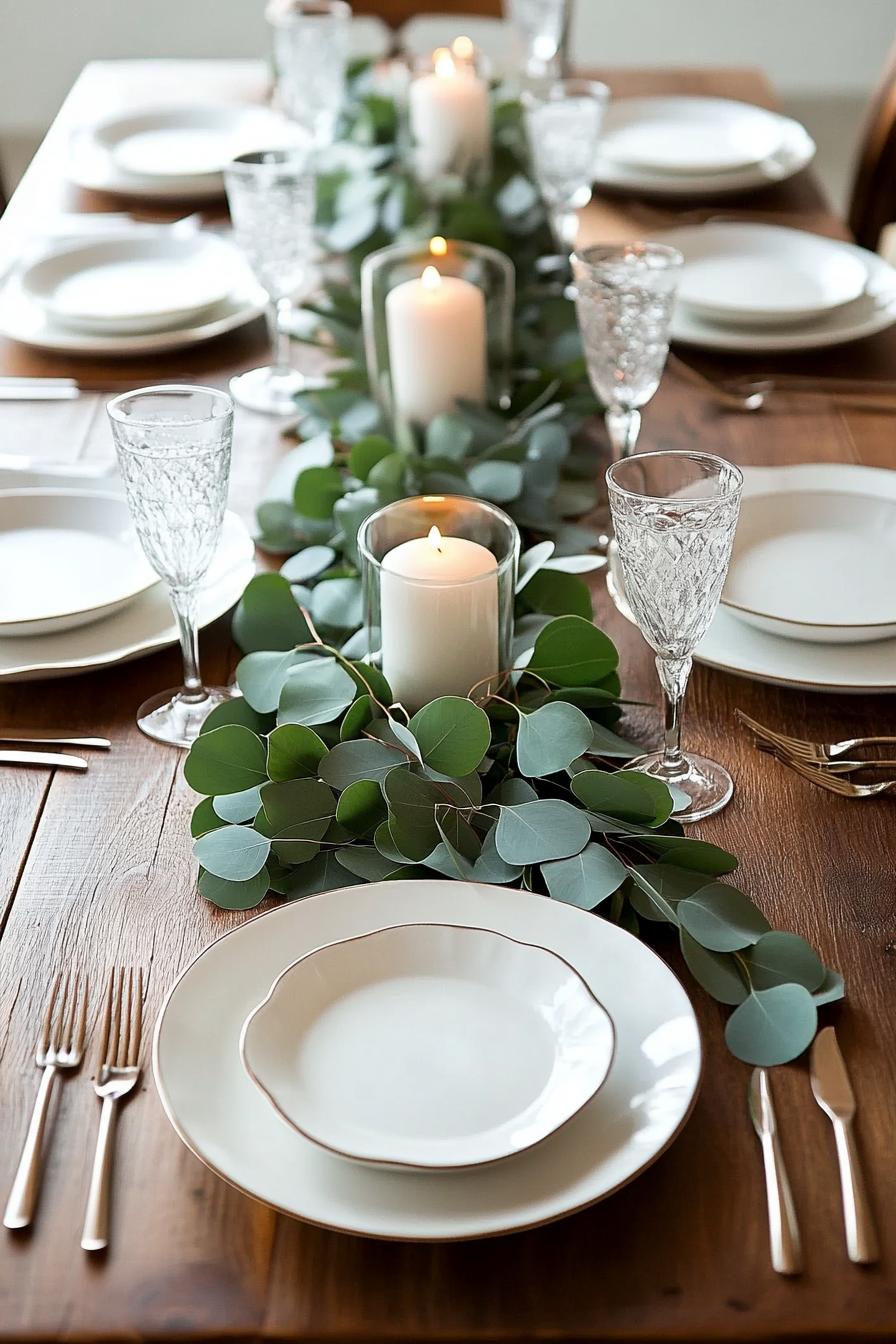 4. Fresh Eucalyptus Table Runner Inspiration-0